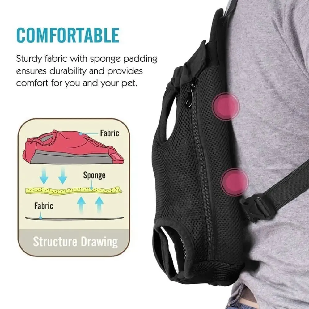 6 Colors Adjustable Breathable Kangaroo Carrying Travel Legs out Backpack for Dogs