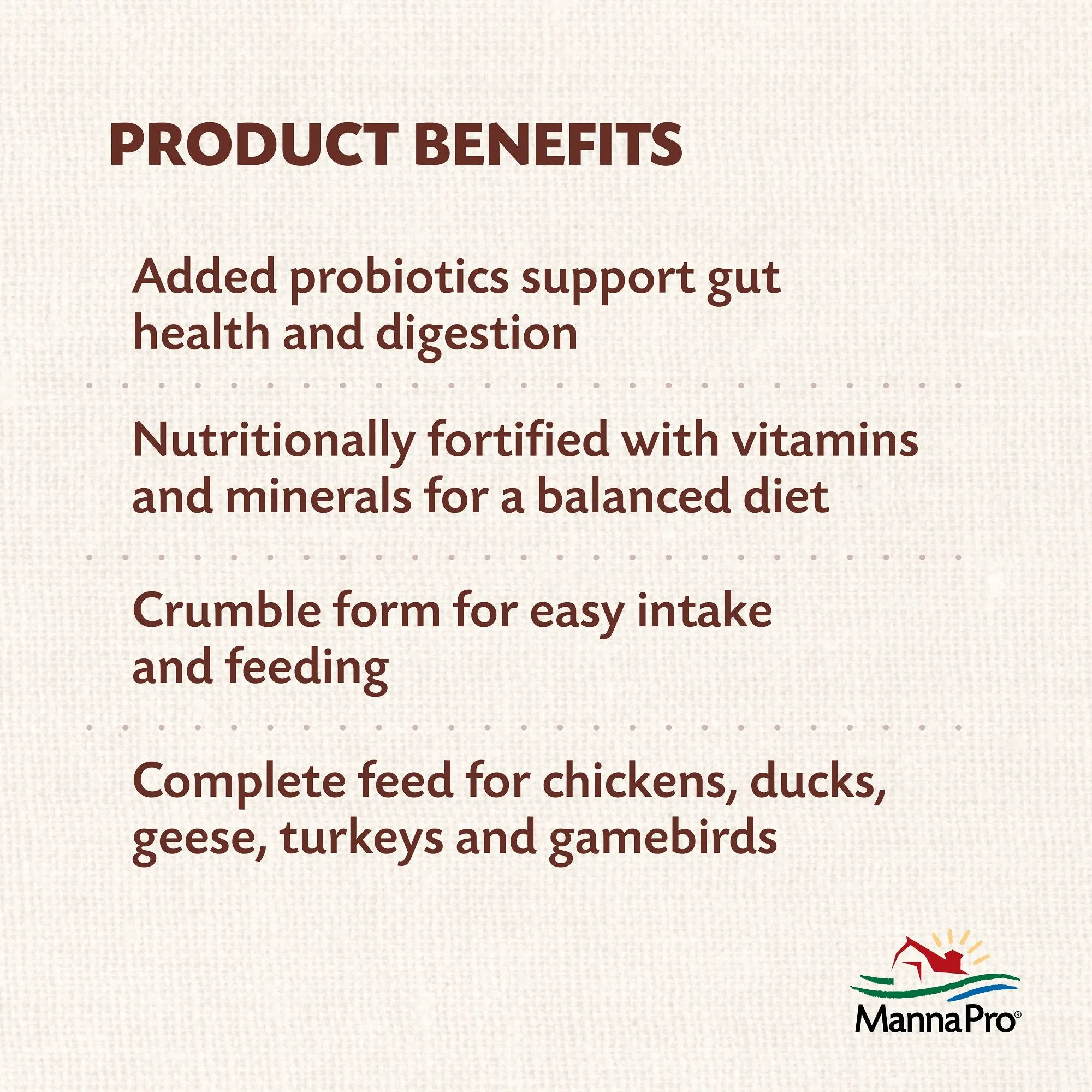 ALL FLOCK CRUMBLES W/PROBIOTIC 16% 8 LB