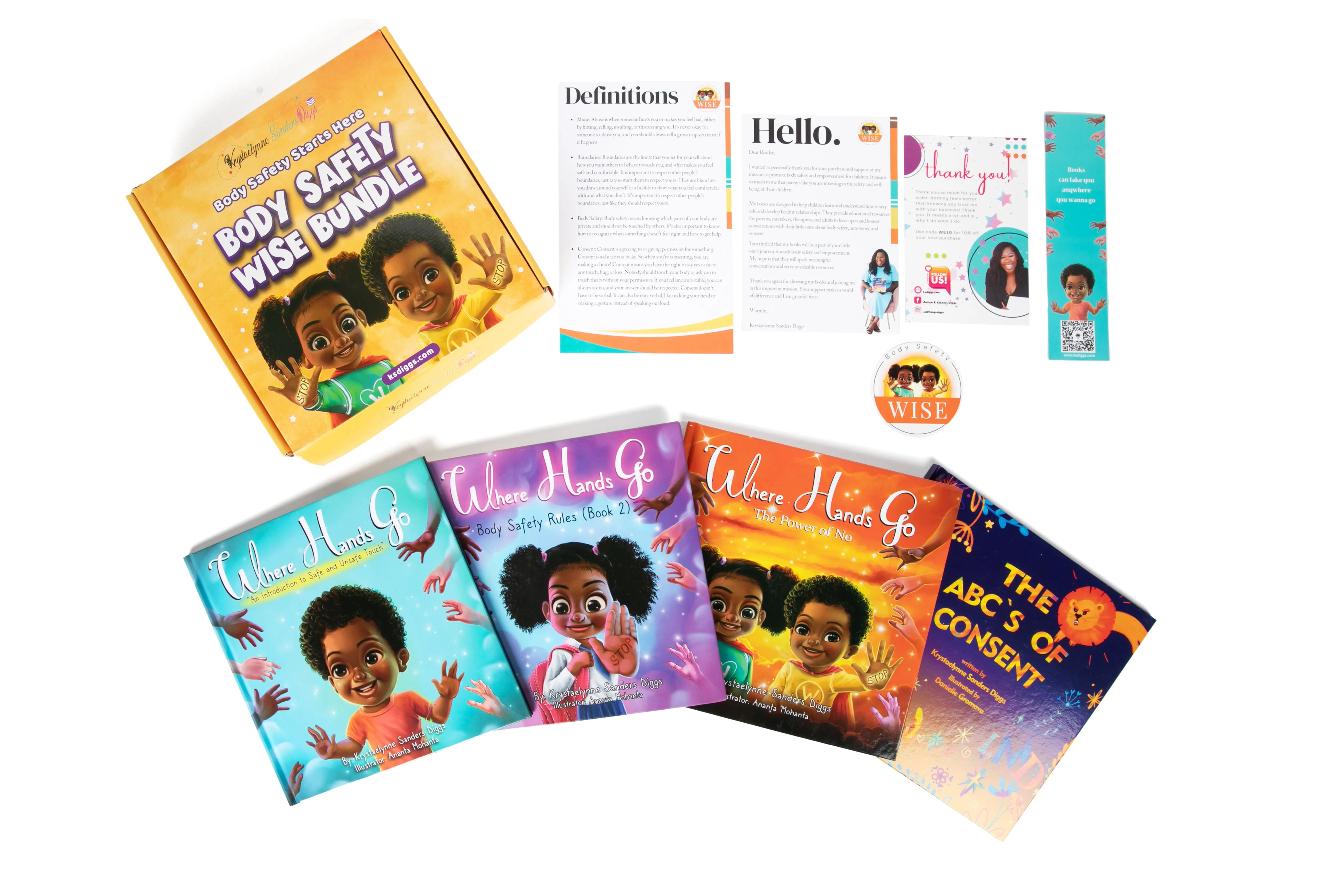 (Author Signed) Body Safety Box Set II: Four Book Set - Children's Books About Body Safety