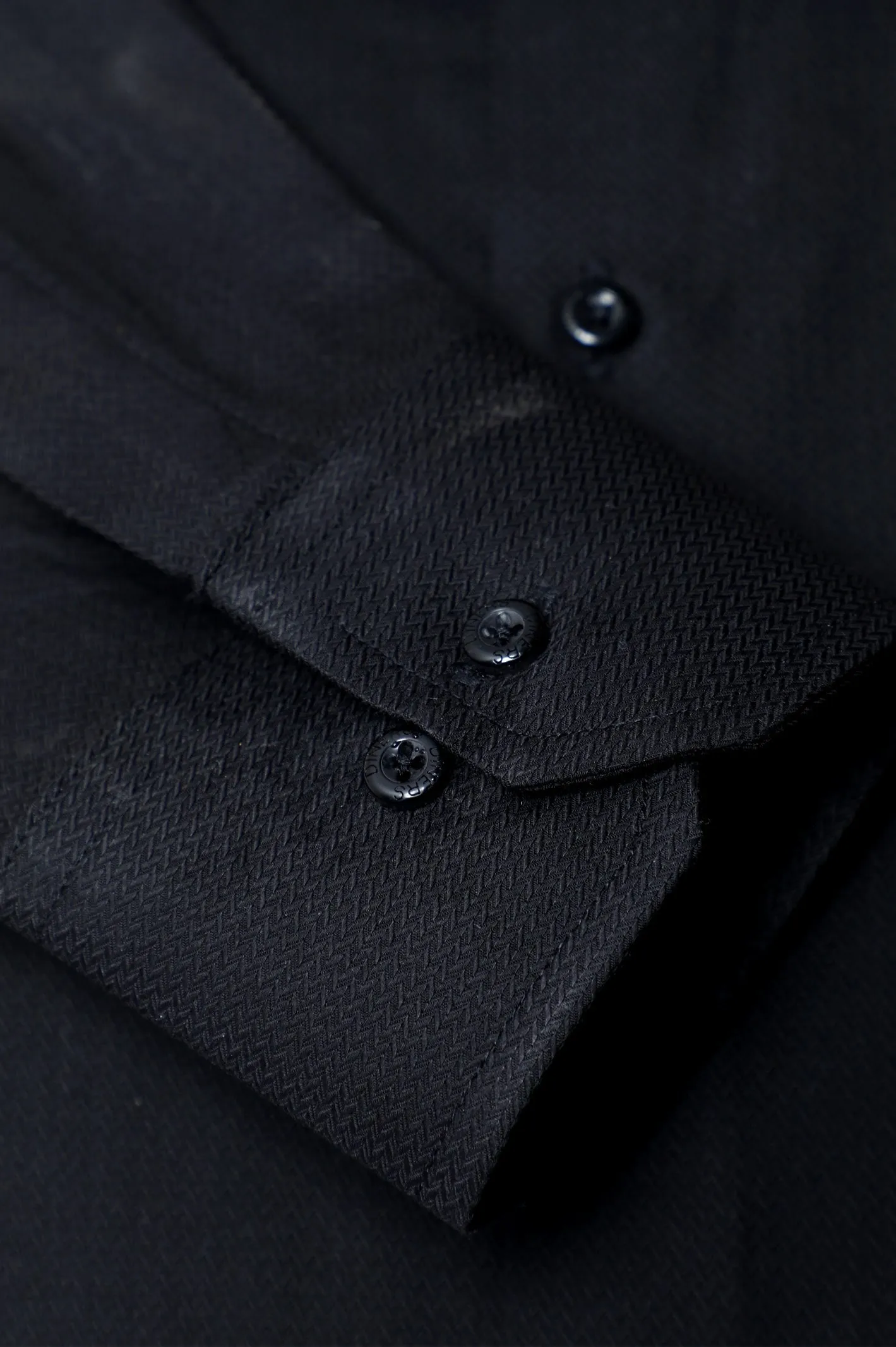 Black Self Formal Shirt