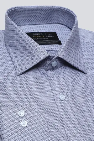 Blue Dobby Formal Shirt