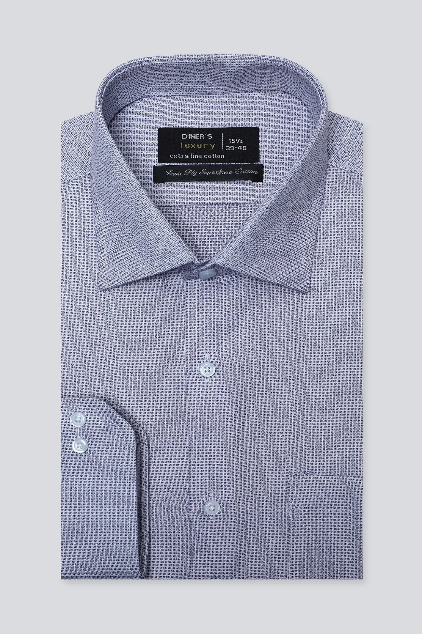 Blue Dobby Formal Shirt