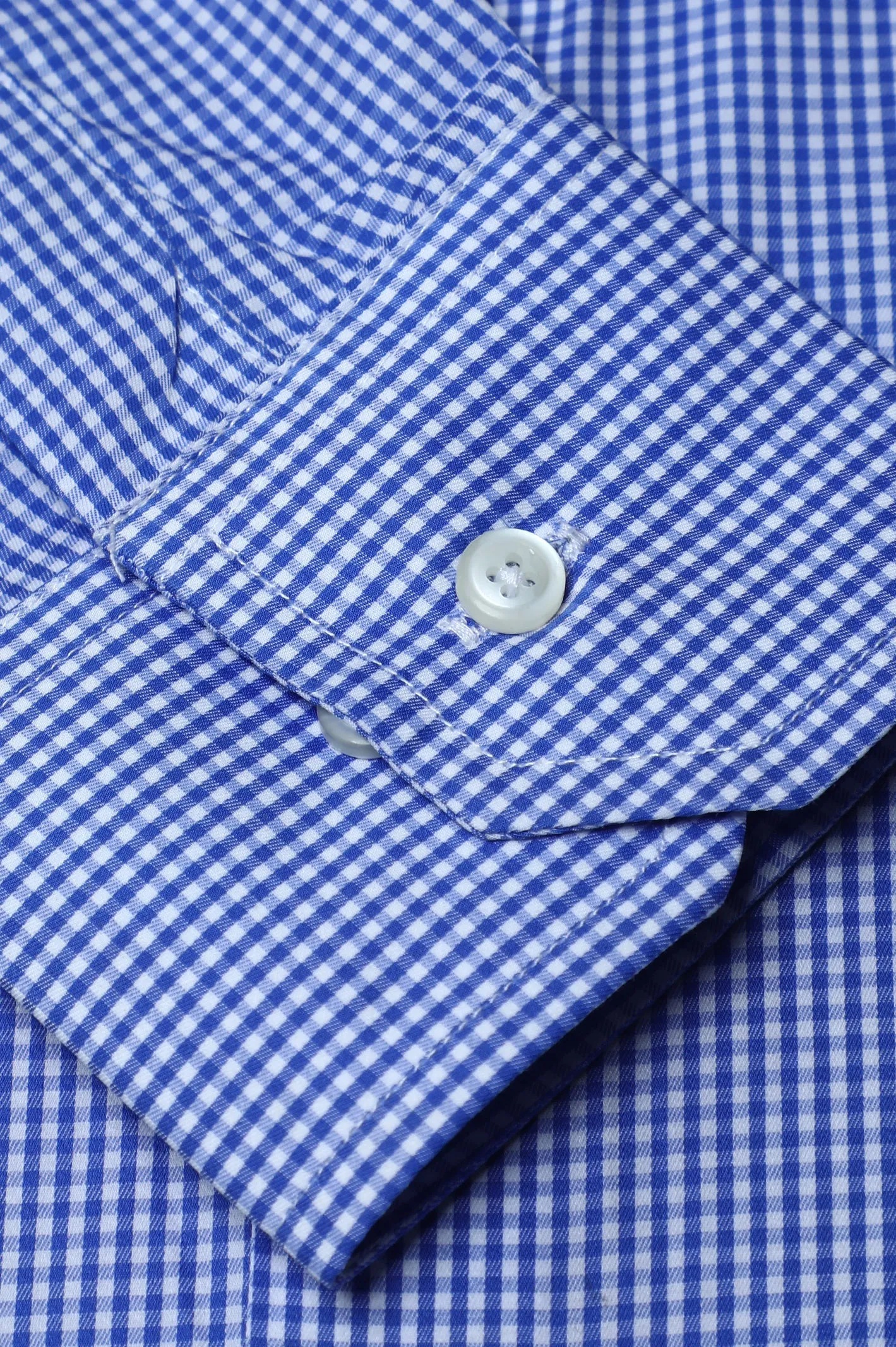 Blue Pin Check Formal Milano Shirt
