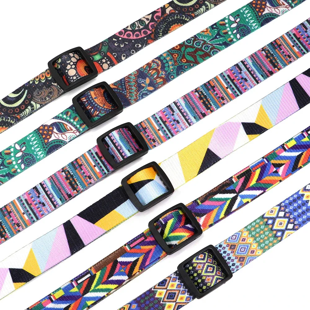 Bohemian Style Floral Dog Collar - Durable Nylon