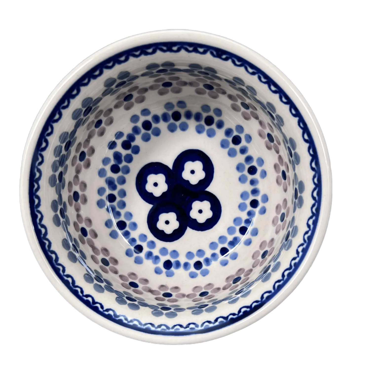 Bowl, Round, 4.5" in "Floral Chain" by Manufaktura | M082T-EO37