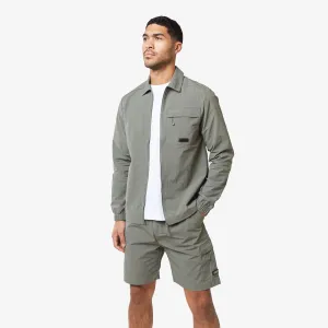 Crinkle Nylon Tech Twinset | Olive