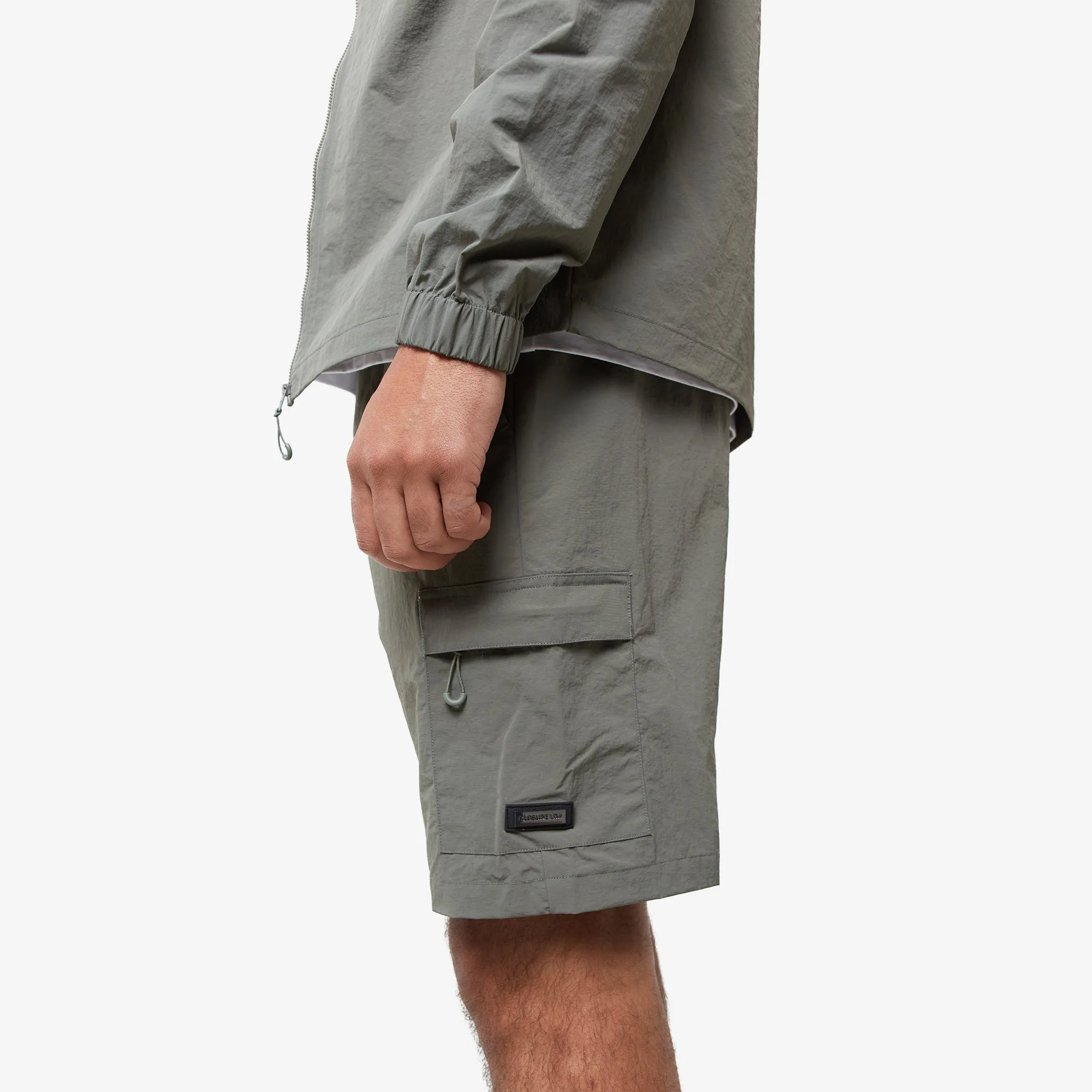 Crinkle Nylon Tech Twinset | Olive