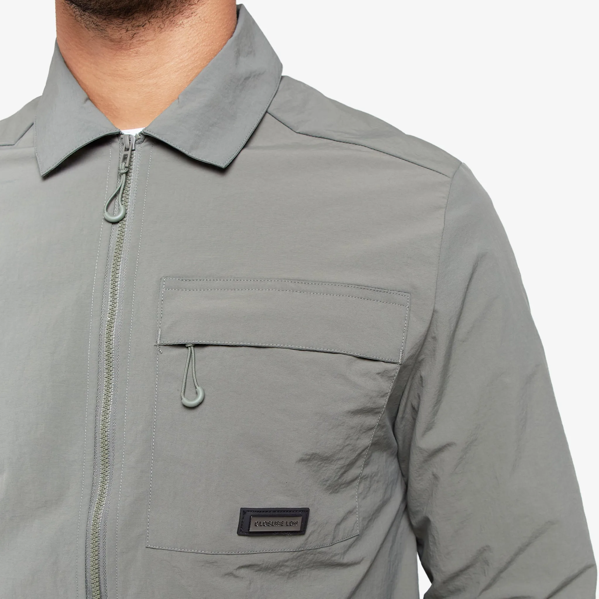 Crinkle Nylon Tech Twinset | Olive