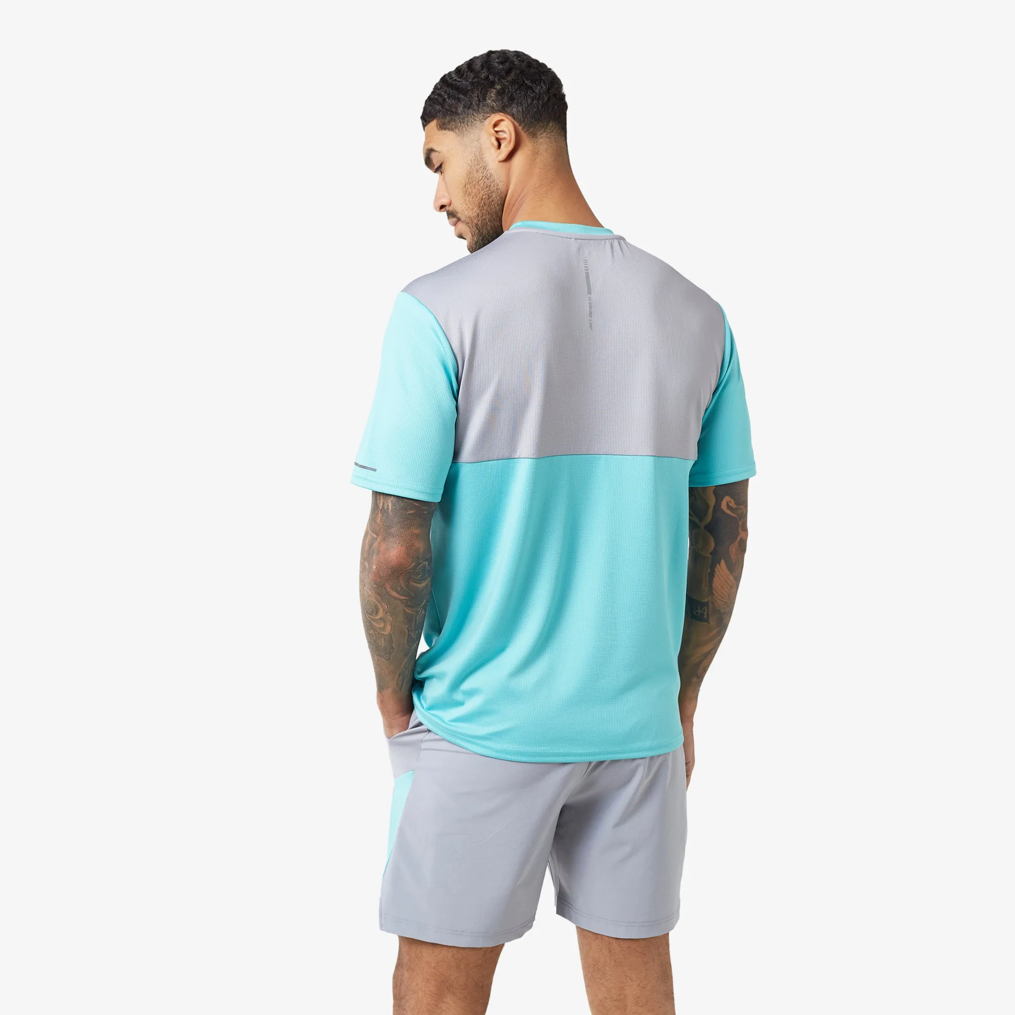 Cut & Sew Training Twinset | Aqua