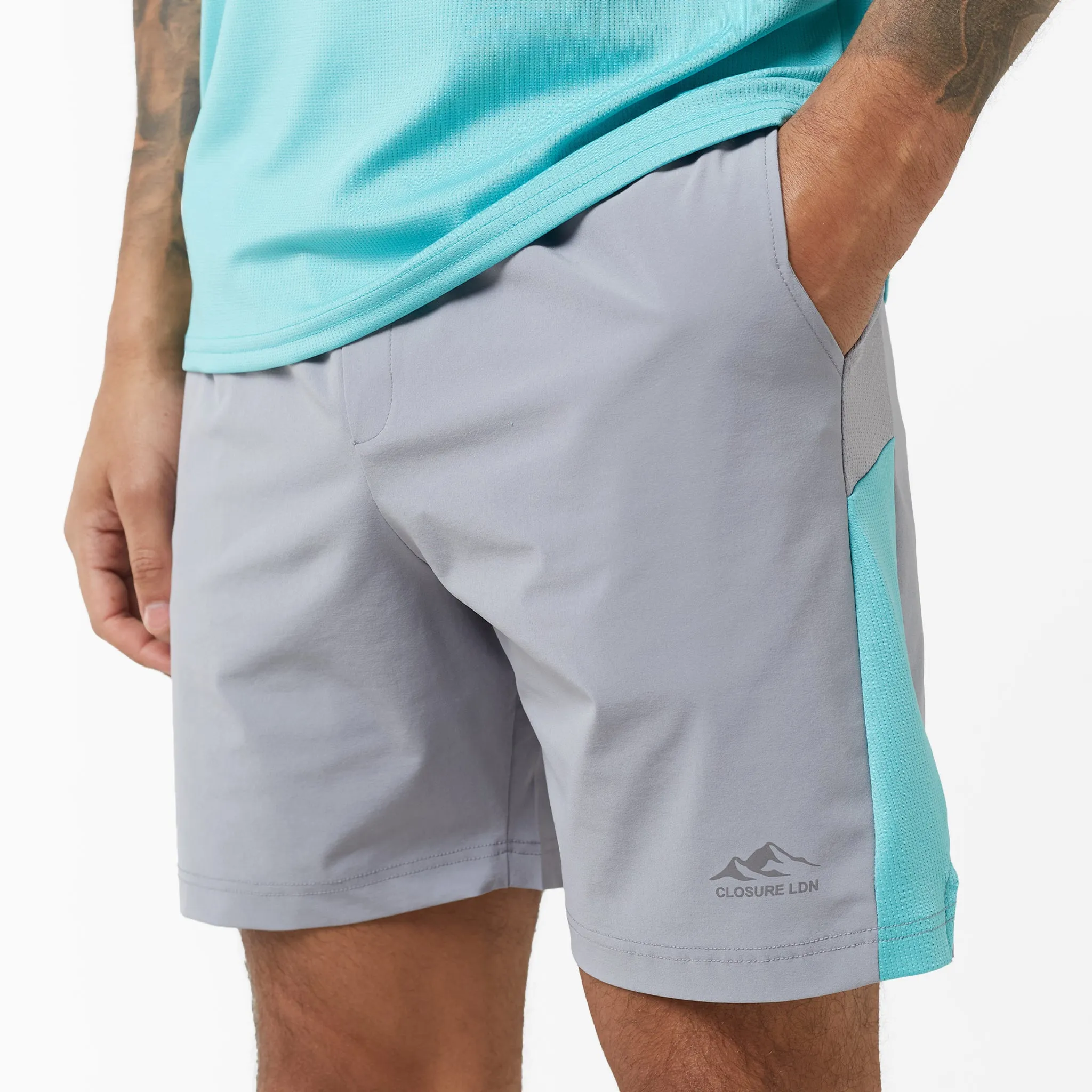 Cut & Sew Training Twinset | Aqua