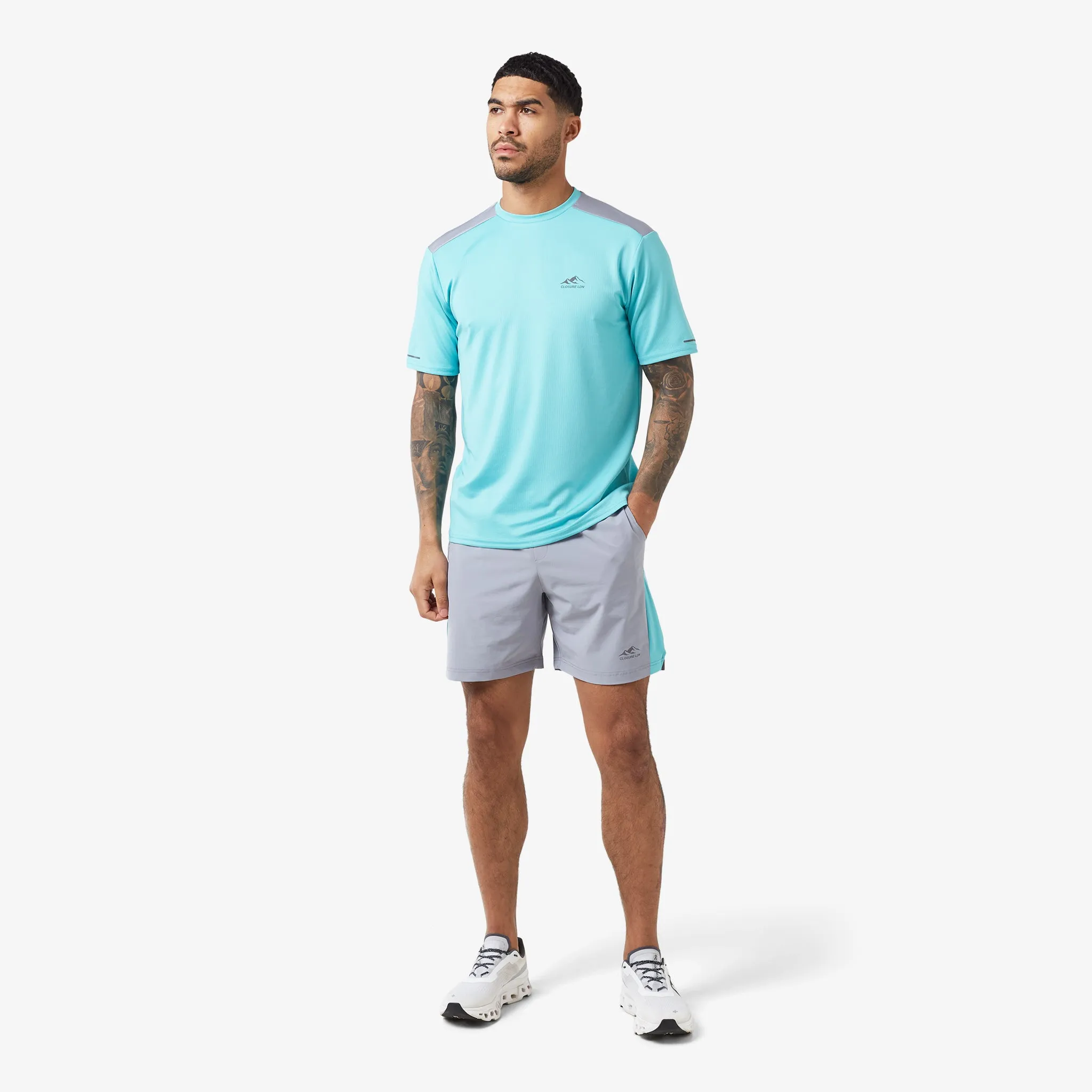 Cut & Sew Training Twinset | Aqua