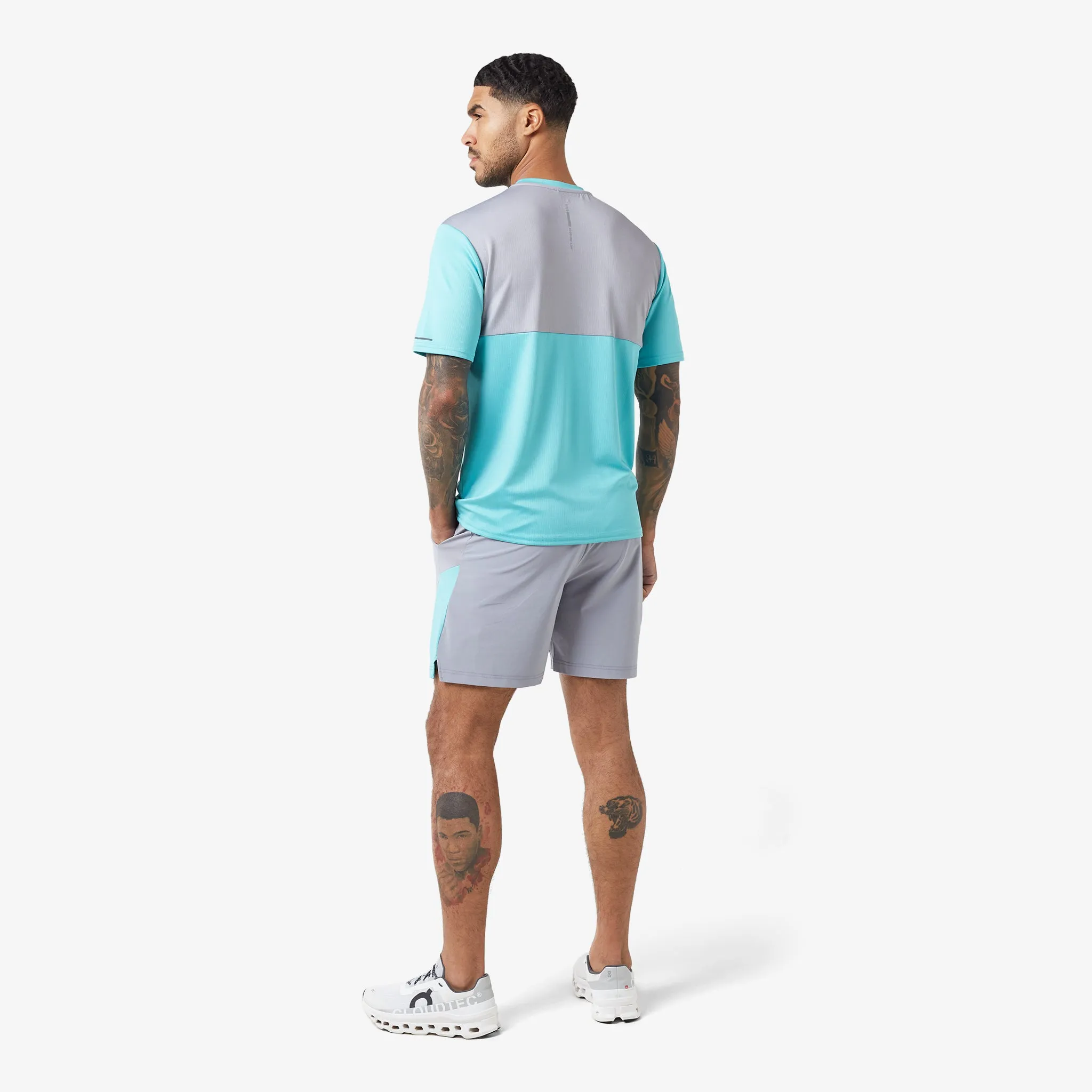 Cut & Sew Training Twinset | Aqua