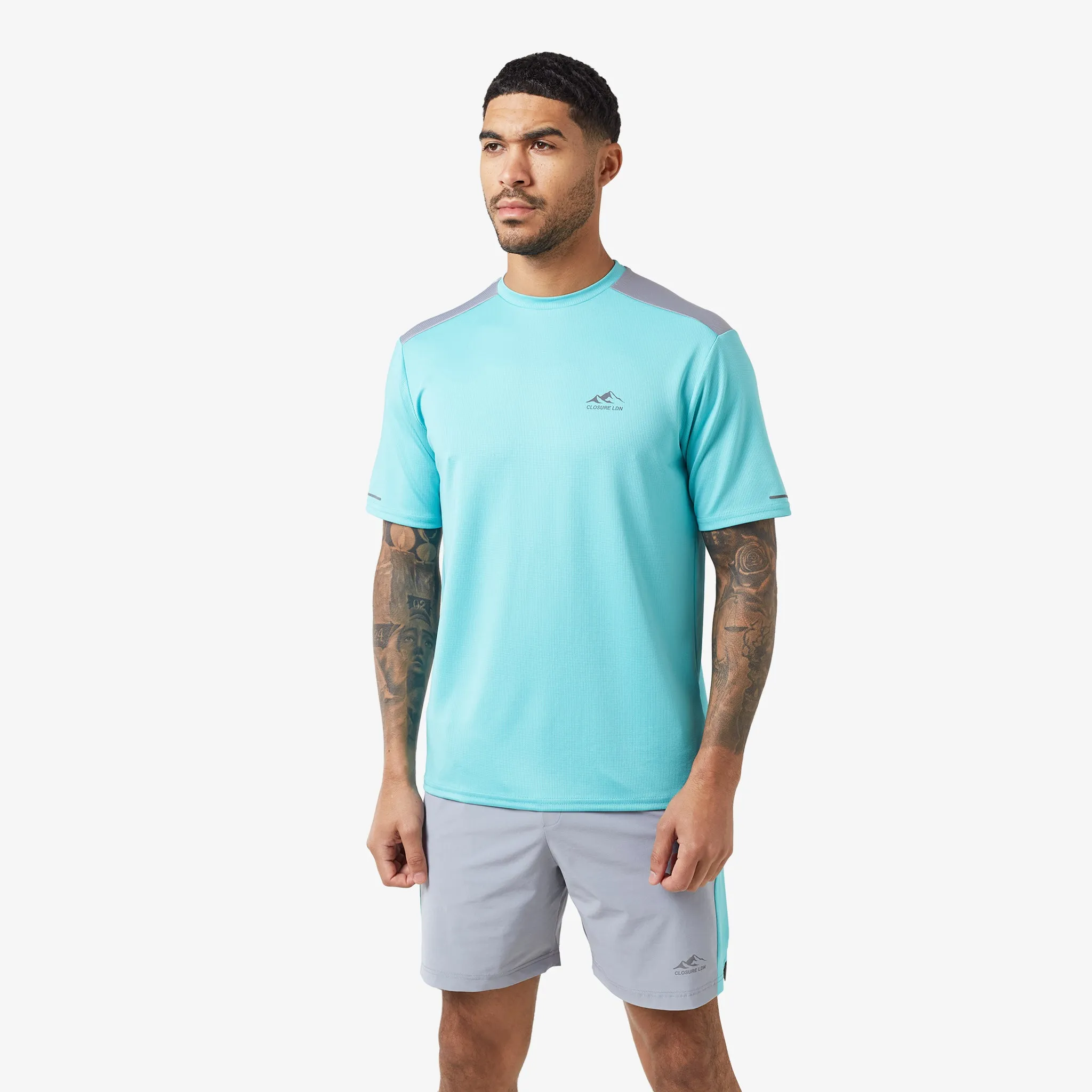 Cut & Sew Training Twinset | Aqua