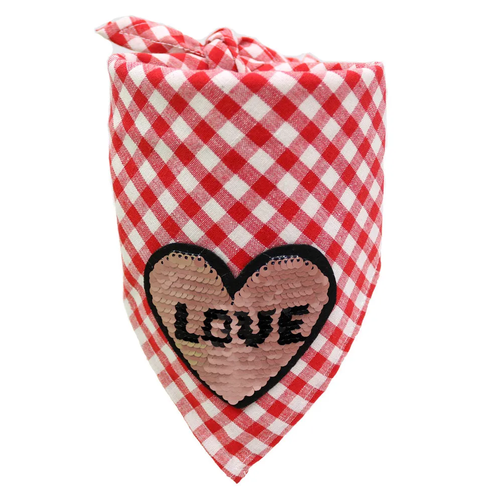 Dog Valentine's Day Saliva Towel