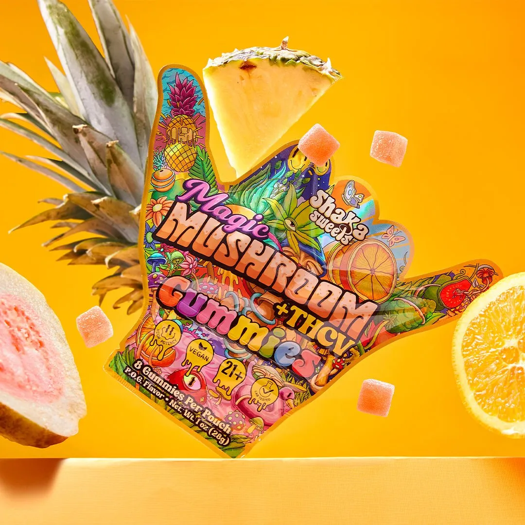 Erth Wellness Shaka Sweets Magic Mushroom   THCV - P.O.G. Flavor