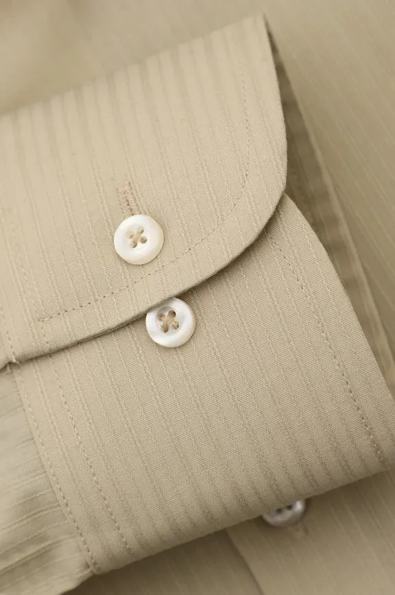 Fawn Textured Formal Shirt