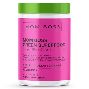 Mom Boss Green Super Food (apple cinnamon turnover)