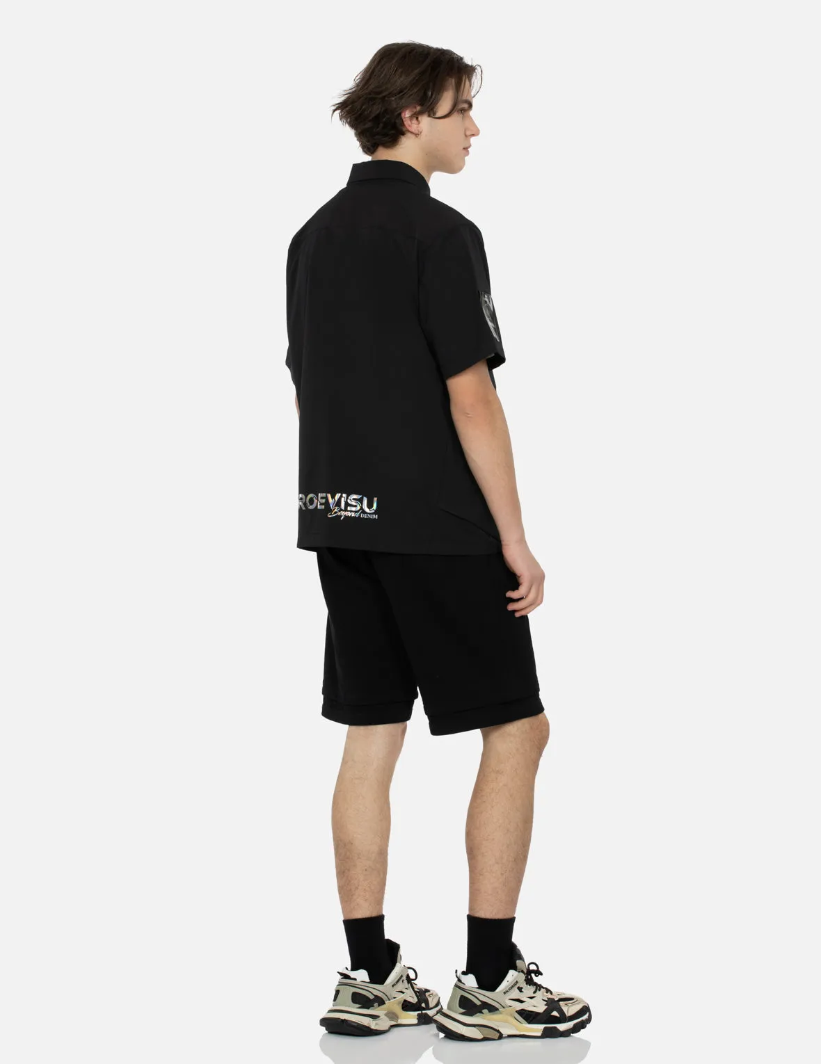Multi Branding Regular Fit Layered Sweat Shorts