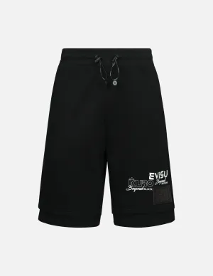 Multi Branding Regular Fit Layered Sweat Shorts