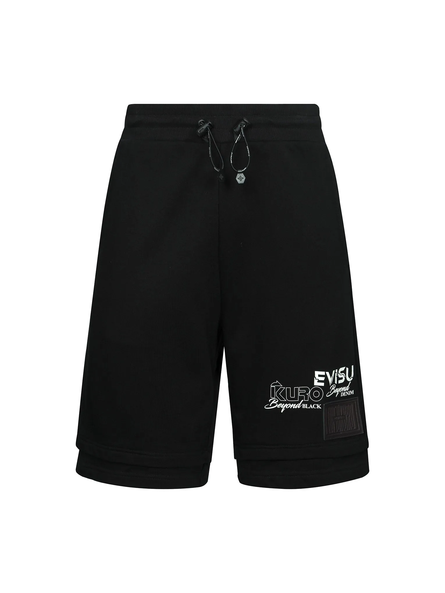 Multi Branding Regular Fit Layered Sweat Shorts