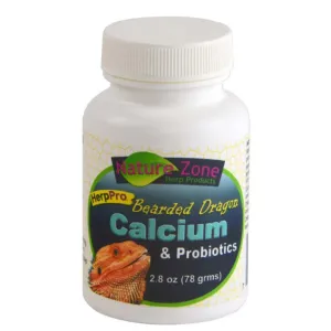Nature Zone Bearded Dragon Calcium & Probiotics Supplement (2.8 oz)