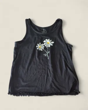 NO BOUNDARIES DAISY STRETCH TANK LADIES LARGE PRE-LOVED