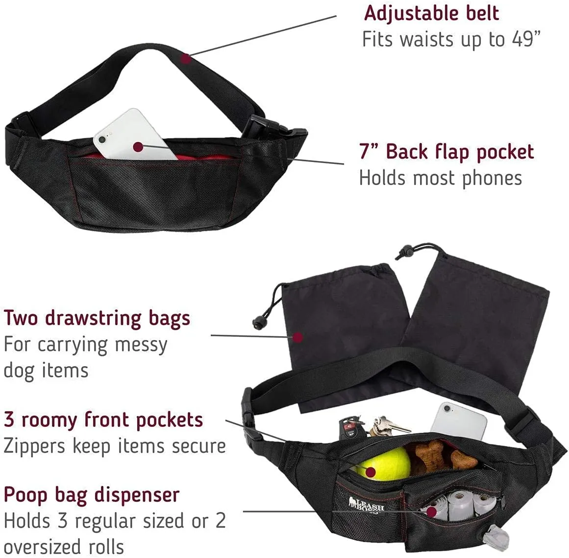 Oxo-Biodegradable Poop Bags - 8 Extra-Thick Rolls of Unscented Poop Bags