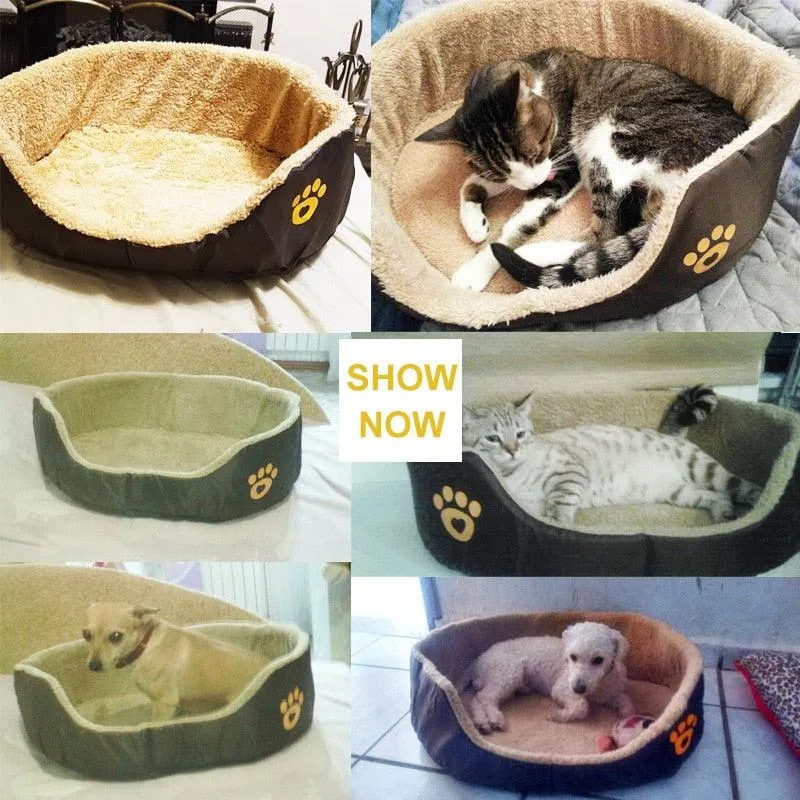 Paw Print Dog Bed