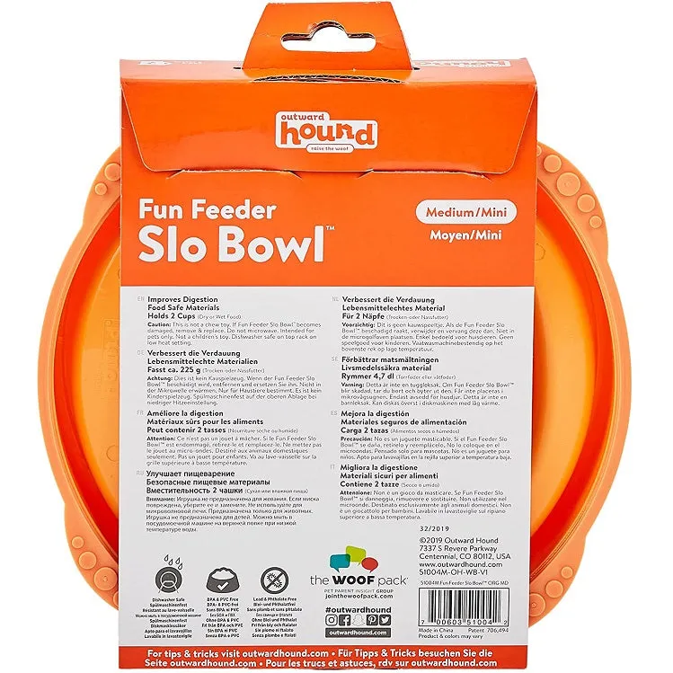Slo Bowl Fun Feeder Medium, Orange