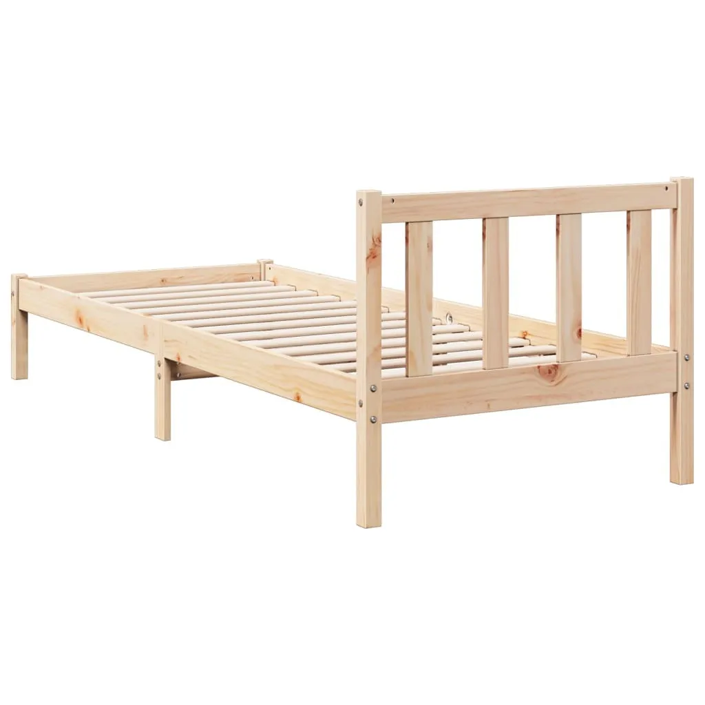 vidaXL Extra Long Bed Frame without Mattress 80x210 cm Solid Wood Pine