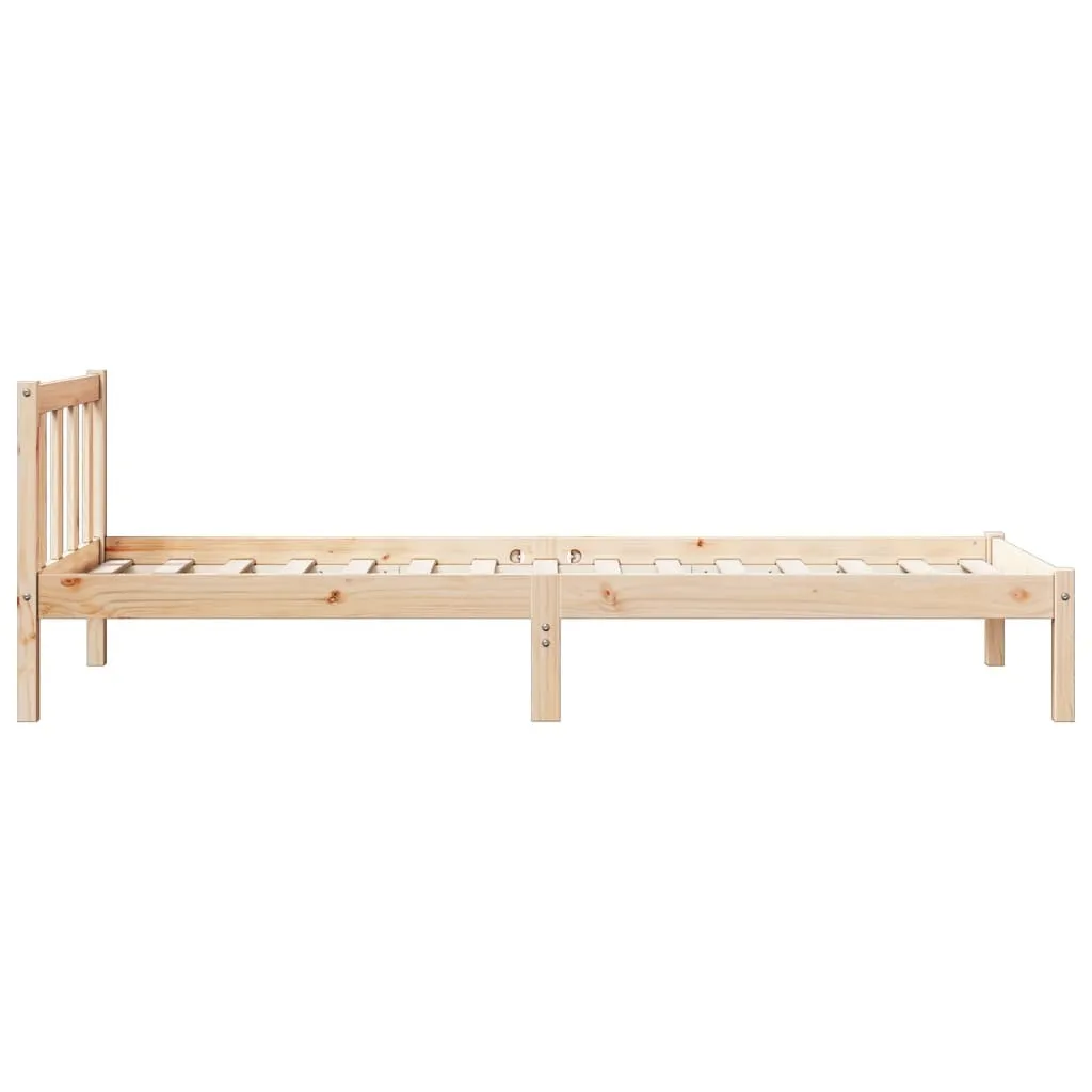 vidaXL Extra Long Bed Frame without Mattress 80x210 cm Solid Wood Pine