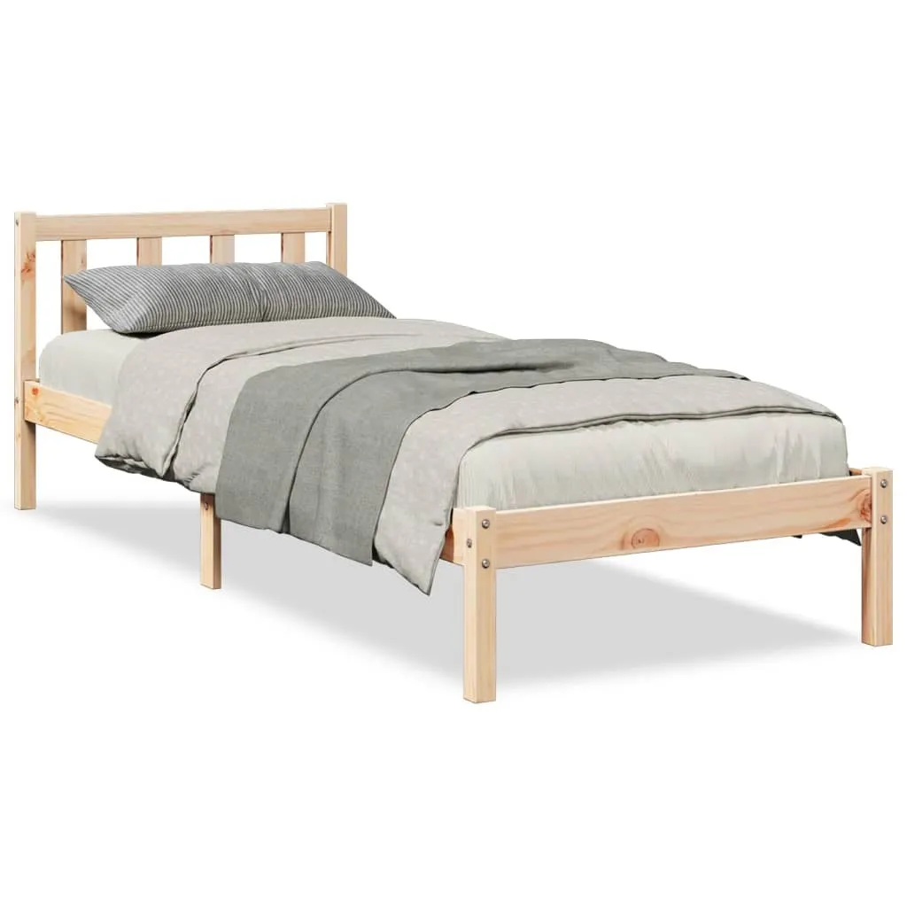 vidaXL Extra Long Bed Frame without Mattress 80x210 cm Solid Wood Pine