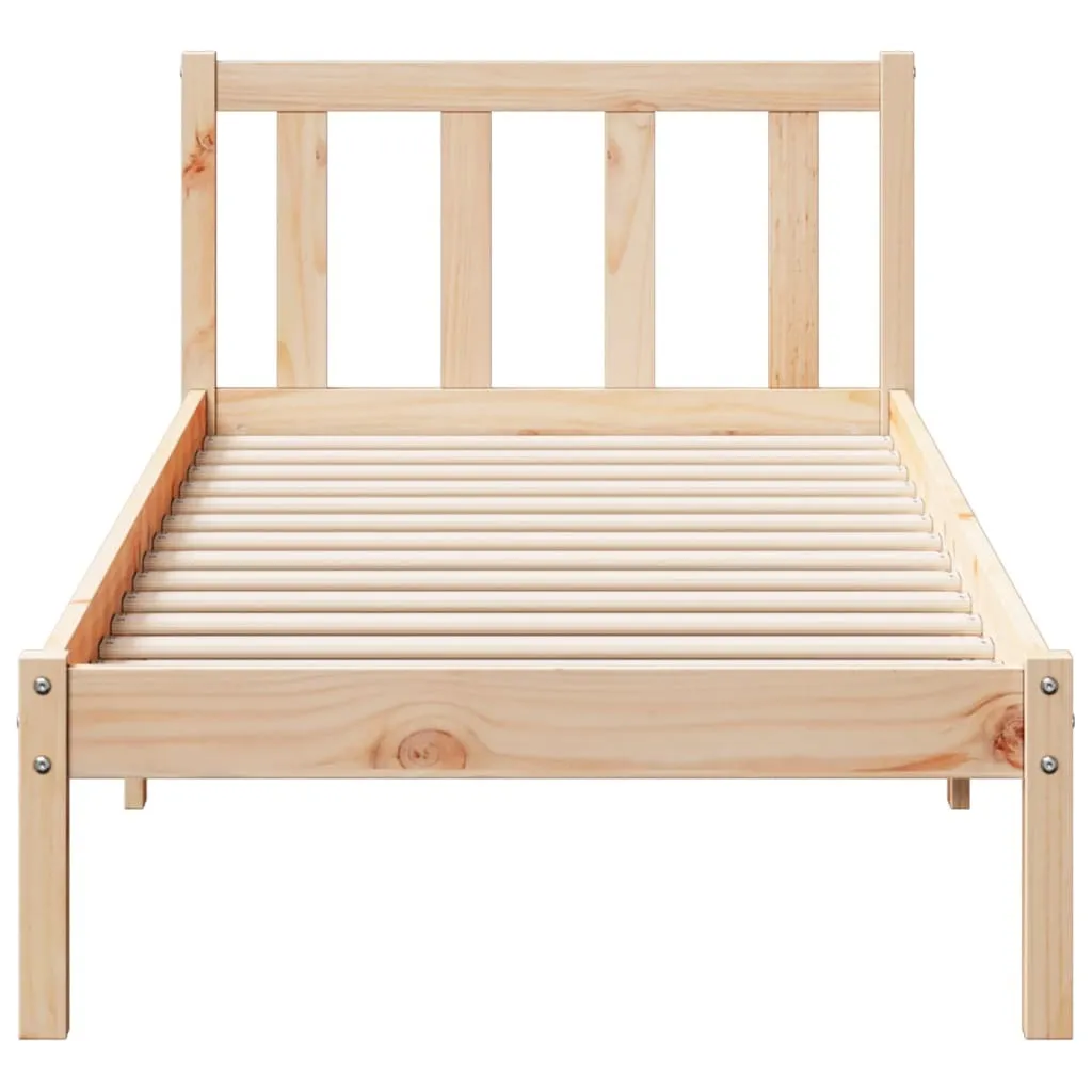 vidaXL Extra Long Bed Frame without Mattress 80x210 cm Solid Wood Pine
